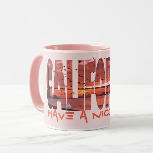 カリフォルニア州 – 良い一日を過ごす マグカップ (正面左)