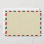 カリフォルニア州/英国アンティークエアメール | ウェディング 招待状 (裏面)