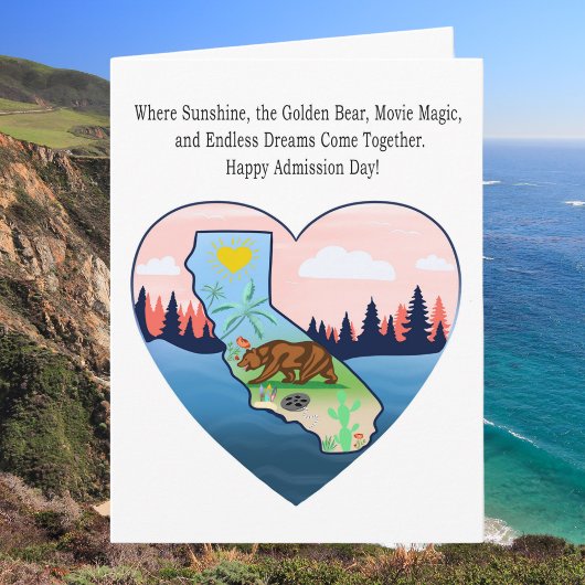 カリフォルニア州 認可記念日 カード