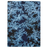 カリフォルニア州、霜のパターンのクローズアップ クリップボード (裏面)