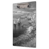 カリフォルニア州B&Wビーチ海岸線 クリップボード (左)