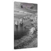 カリフォルニア州B&Wビーチ海岸線 クリップボード (右)