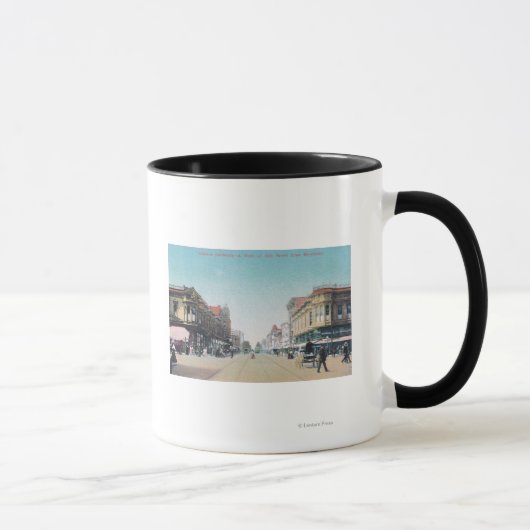 カリフォルニア州BroadwayOaklandから13通りのビュー マグカップ (右)