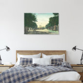 カリフォルニア州ChinatownOrovilleのビュー キャンバスプリント (インサイチュ (寝室))