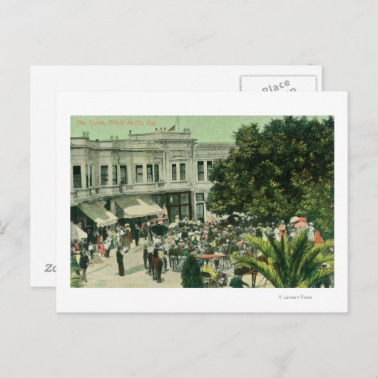 カリフォルニア州CirclePalo Altoのビュー ポストカード (正面/裏面)