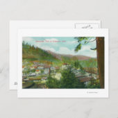 カリフォルニア州CityDunsmuirのパノラマビュー ポストカード (正面/裏面)