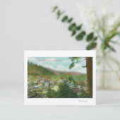 カリフォルニア州CityDunsmuirのパノラマビュー ポストカード (スタンド正面)