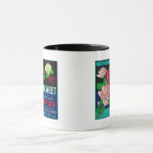 カリフォルニア州Dewsweet Apple Crate LabelWatsonville マグカップ (中央)