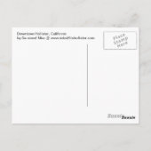 カリフォルニア州Downtown Hollister ポストカード (裏面)