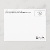 カリフォルニア州Downtown Hollister ポストカード (裏面)