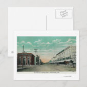 カリフォルニア州Four StreetSanta Rosaからのウエスタンビュー ポストカード (正面/裏面)