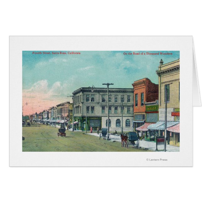 カリフォルニア州Four StreetSanta Rosaのビュー (正面横)