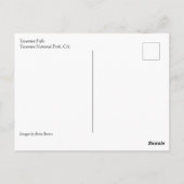 カリフォルニア州Glacier Pointのヨセミテ秋 ポストカード (裏面)