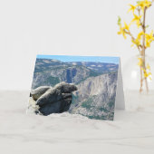 カリフォルニア州Glacier Pointの上位ヨセミテ秋 カード (黄色い花)