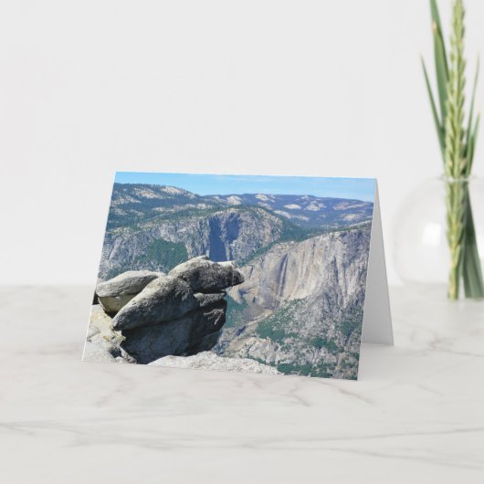 カリフォルニア州Glacier Pointの上位ヨセミテ秋 カード (正面)