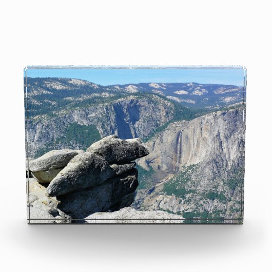 カリフォルニア州Glacier Pointの上位ヨセミテ秋 フォトブロック (正面)