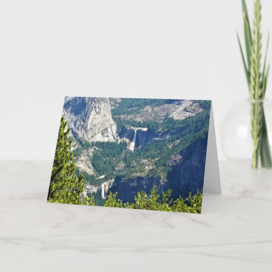 カリフォルニア州Glacier PointのVernal & Nevada秋 カード (正面)