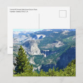 カリフォルニア州Glacier PointのVernal & Nevada秋 ポストカード (正面/裏面)