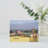 カリフォルニア州Hollisterにあるマソニックテンプルクロックタワー ポストカード (スタンド正面)