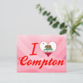 カリフォルニア州I Love Compton ポストカード (スタンド正面)