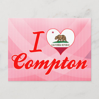 カリフォルニア州I Love Compton ポストカード