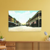 カリフォルニア州Irvin StreetHanfordのビュー キャンバスプリント (インサイチュ (リビング))