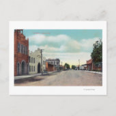 カリフォルニア州Kストリートチュラーレのビュー ポストカード (正面)