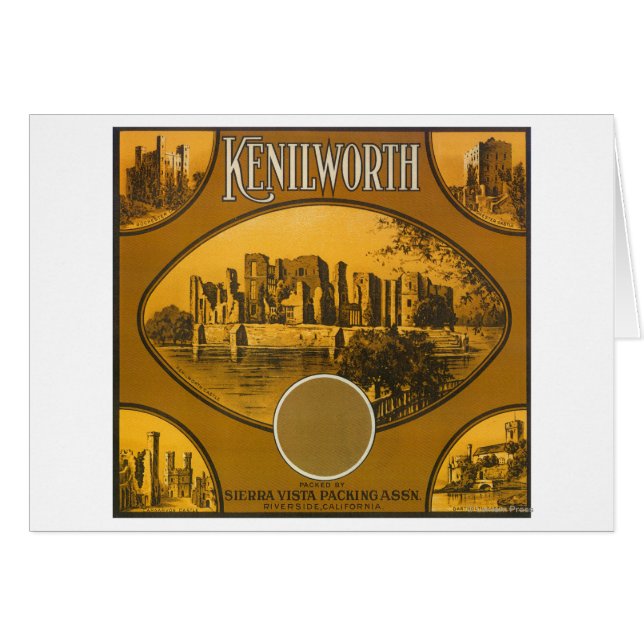 カリフォルニア州Kenilworth Orange LabelRiverside (正面横)