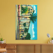 カリフォルニア州Mission San GabrielSan Garbriel キャンバスプリント (インサイチュ (リビング))