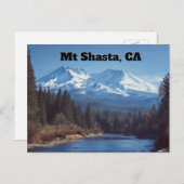 カリフォルニア州Mt Shasta ポストカード (正面/裏面)