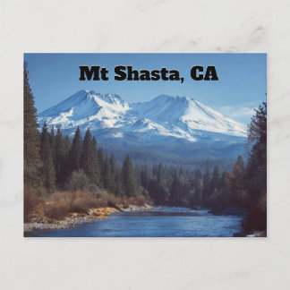 カリフォルニア州Mt Shasta ポストカード
