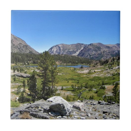 カリフォルニア州Tioga Pass、Shell Lakeのビュー タイル (正面)