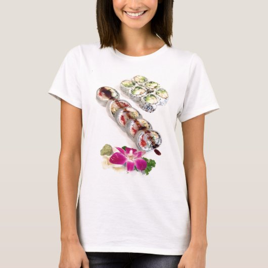カリフォルニア巻き寿司 Tシャツ (正面)
