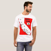 カリフォルニア市外局番のティー Tシャツ (正面フル)