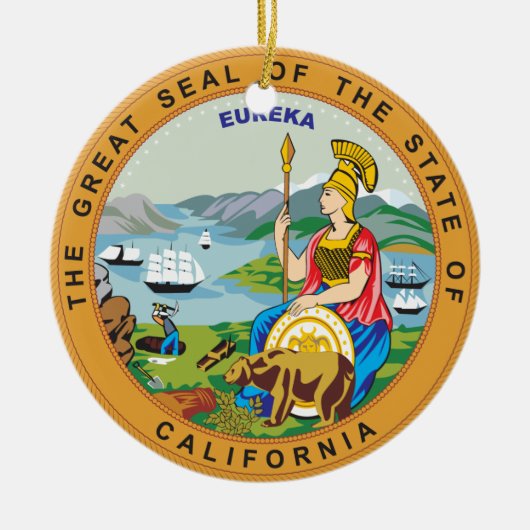 カリフォルニア徴候 セラミックオーナメント (正面)