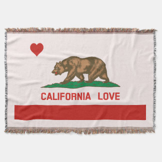 カリフォルニア愛州の旗のブランケット スローブランケット
