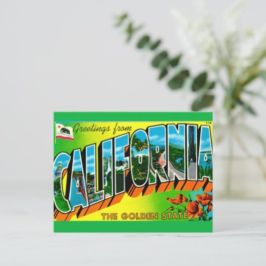 カリフォルニア挨拶はがき ポストカード (スタンド正面)