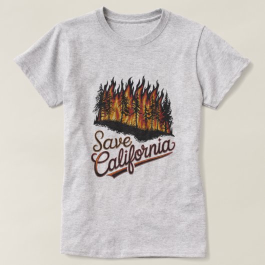 カリフォルニア救州 Tシャツ (デザイン正面)