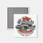 カリフォルニア文化改造磁石 マグネット (正面/裏面)