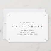 カリフォルニア新ホーム引っ越しました発表 案内状 (正面)