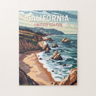 カリフォルニア旅行アートヴィンテージ ジグソーパズル