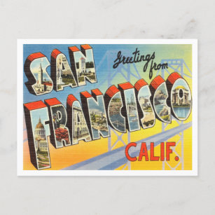 カリフォルニア旅行サンフランシスコよりのご挨拶 ポストカード