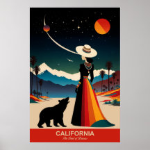 カリフォルニア旅行ポスターの魅力を発見
