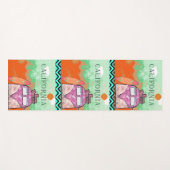 カリフォルニア旅行ポスターヨガマット ヨガマット (正面(横))