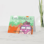 カリフォルニア旅行ポスター カード (裏面)