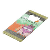 カリフォルニア旅行ポスター クレジットカード栓抜き (正面アングル)