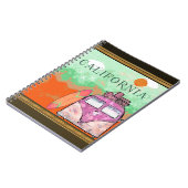 カリフォルニア旅行ポスター ノートブック (左側)