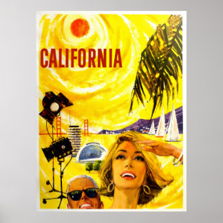 カリフォルニア旅行ポスター ポスター