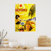 カリフォルニア旅行ポスター ポスター (キッチン)