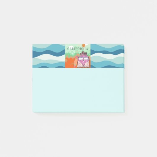 カリフォルニア旅行ポスター ポストイット (正面)